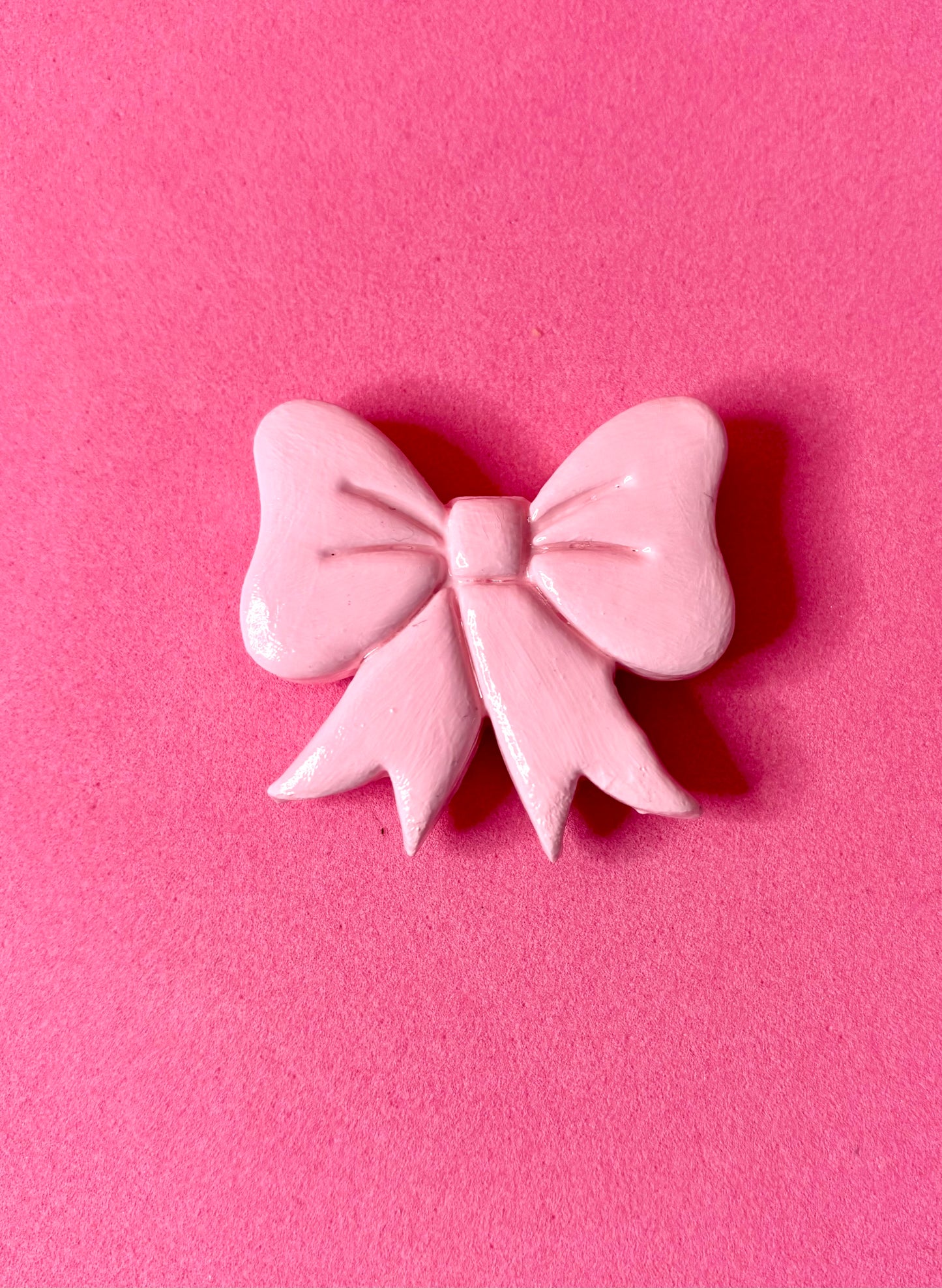 LIGHT PINK BOW MAGNETS (pack of 6)